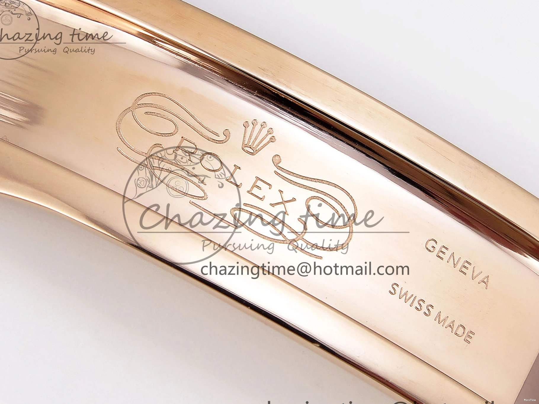 MiroTime 0413 Sophisticated Day Date 36 RG RAF 1:1 Best Edition Green Stone Dial on RG Bracelet A 1846